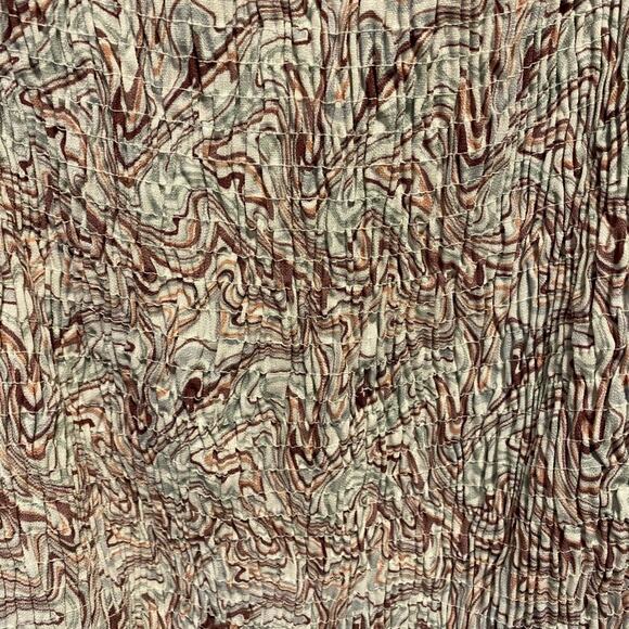 Sweet Rain Swirl Blouse Women’s Plus Size 3X Smocked Puff Short Sleeve Gorgeous - Picture 4 of 8